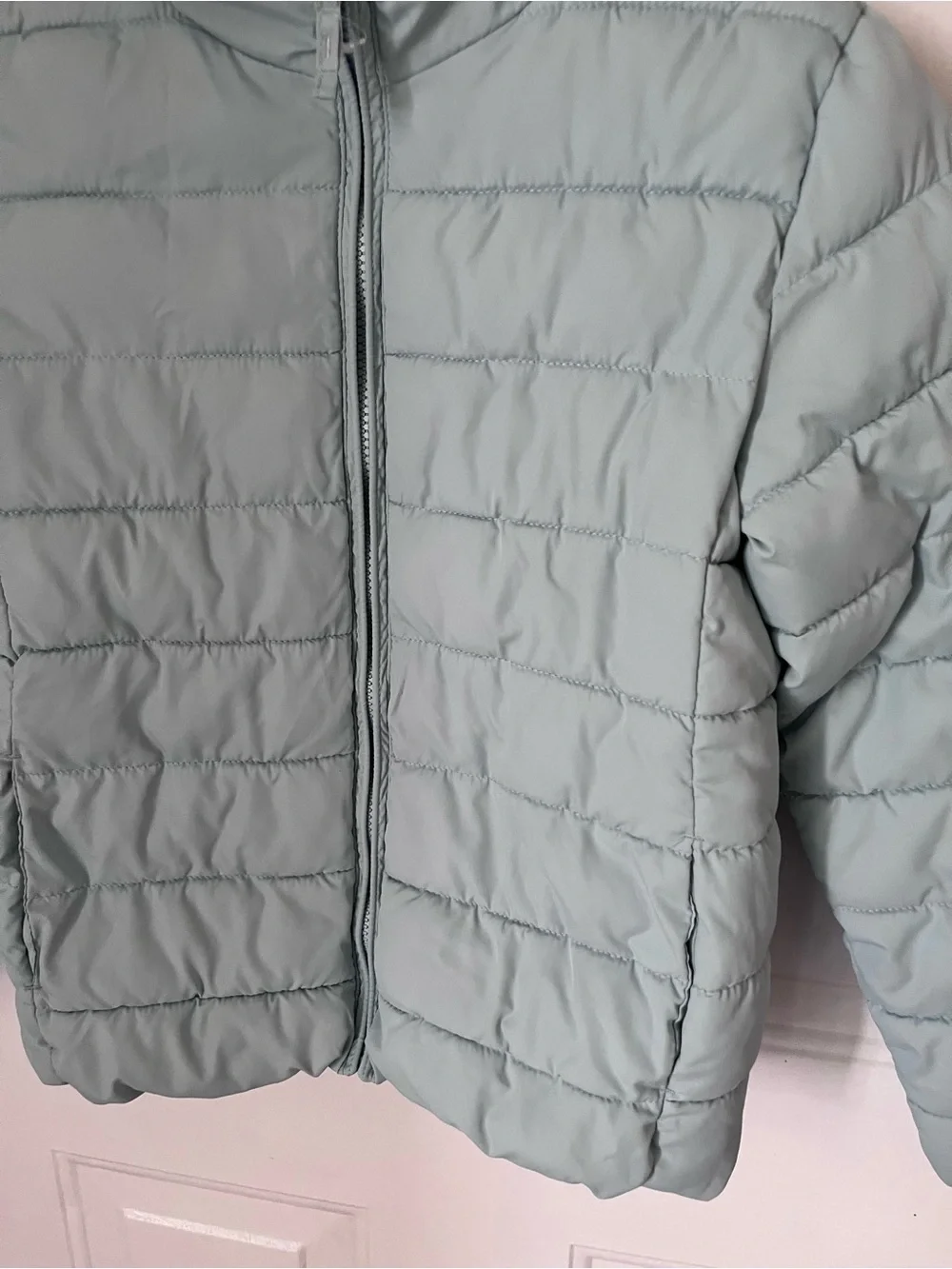 The Children's Place Light Blue Quilted Puffer Jacket
